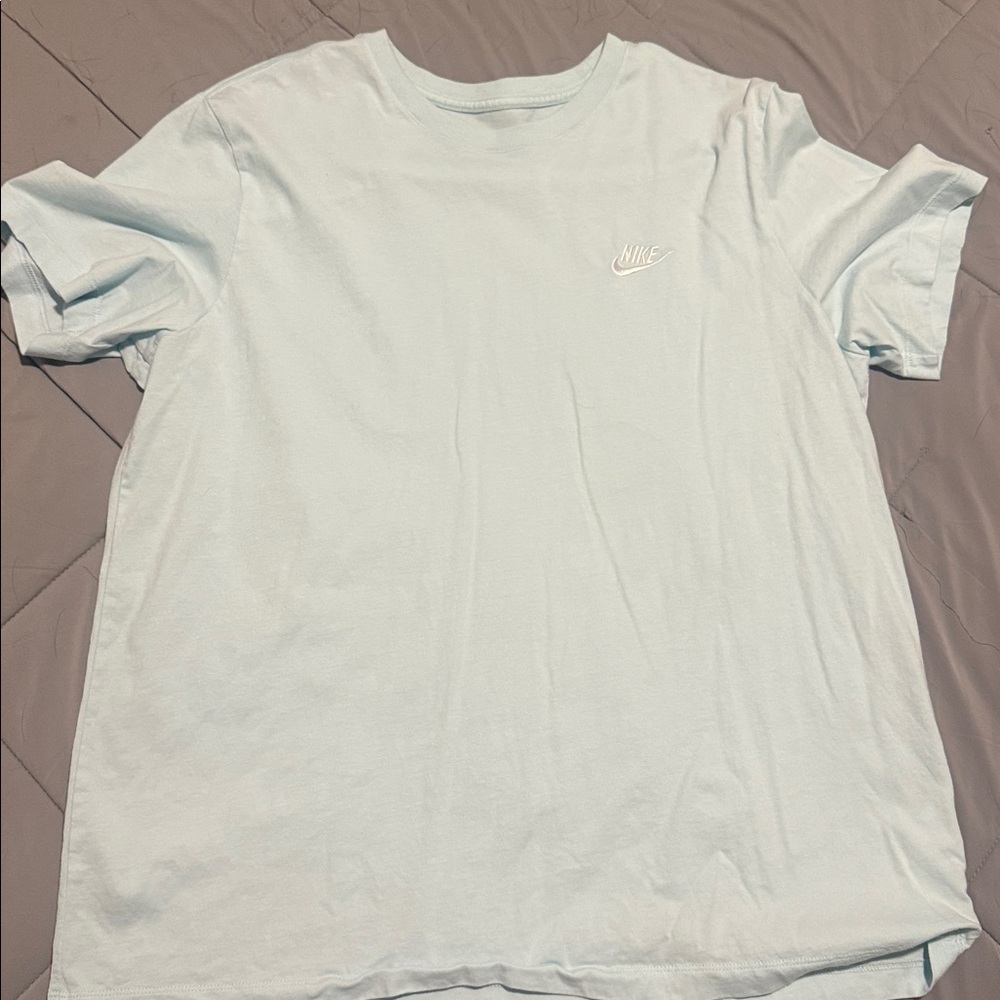 Nike Sky Blue Tee with White Logo